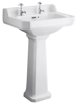 Fitzroy 2 tap hole 560 basin and pedestal