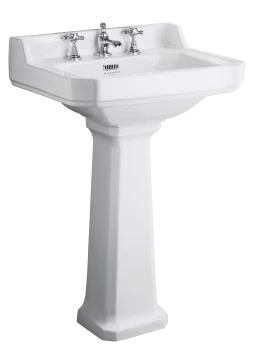 Fitzroy 3 tap hole 560 basin and pedestal