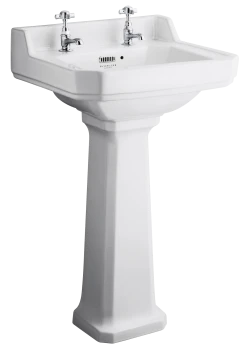 Fitzroy 2 tap hole basin and pedestal