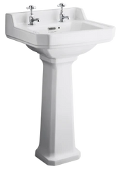 Fitzroy 2 tap hole basin and pedestal