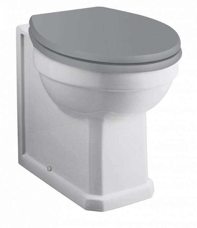 fitzroy comfort height back to wall pan grey seat