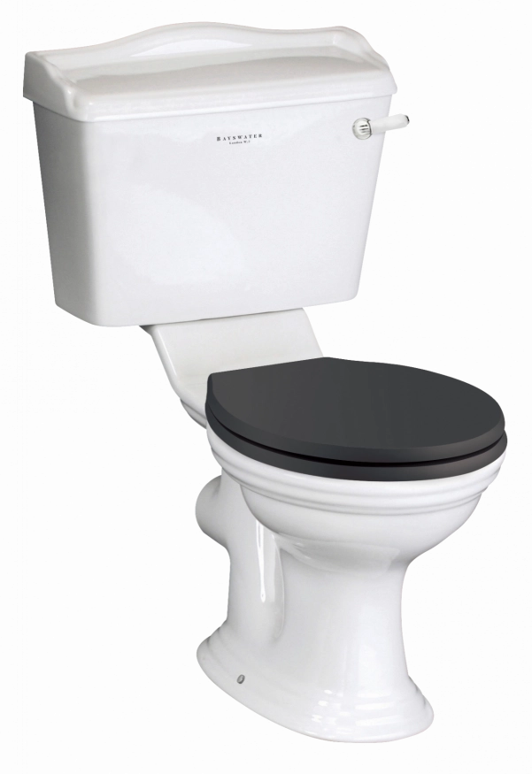 Porchester close coupled wc black seat
