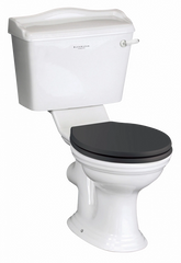Porchester close coupled wc black seat