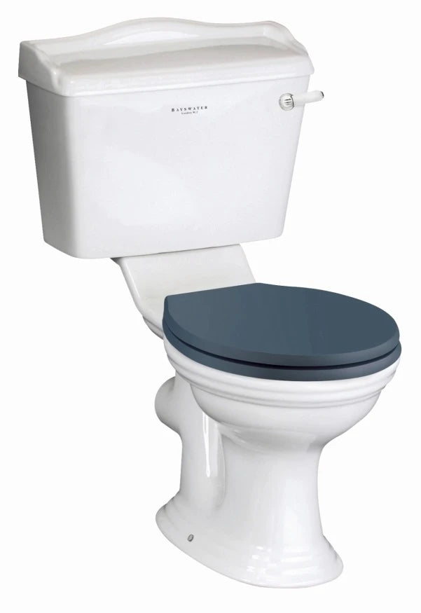 Porchester close coupled wc blue seat