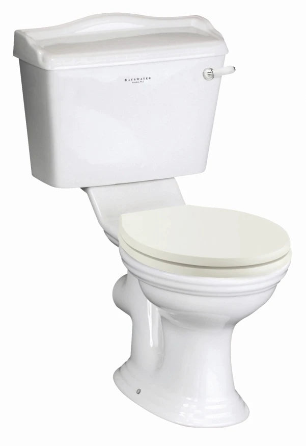 Porchester close coupled wc cream seat