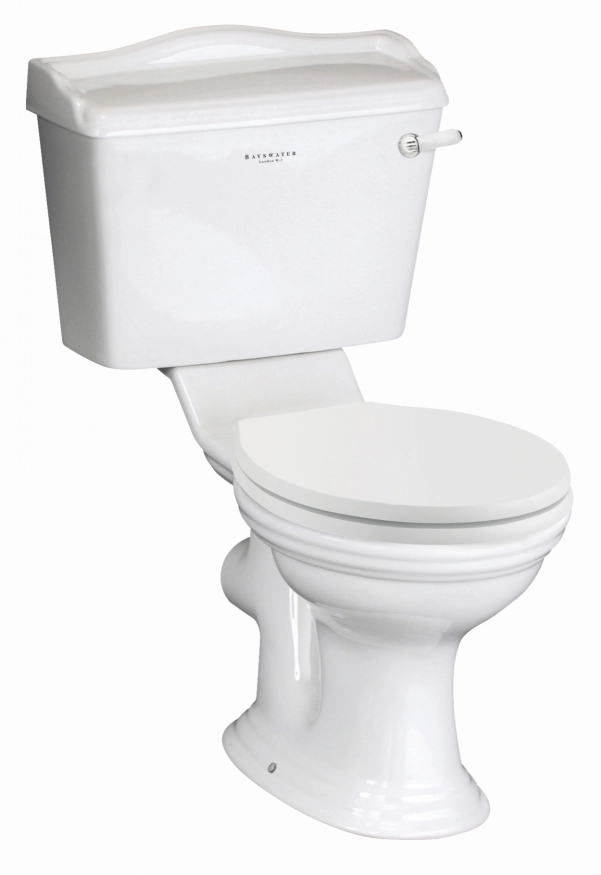 Porchester close coupled wc white seat