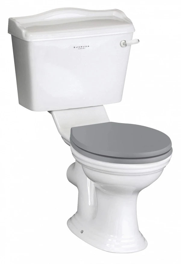 Porchester close coupled wc grey seat