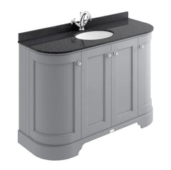 bayswater 1200 curved cabinet grey