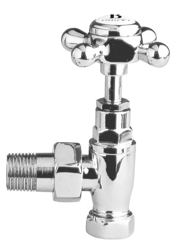 Bayswater Angled Crosshead Radiator Valve (Pair)