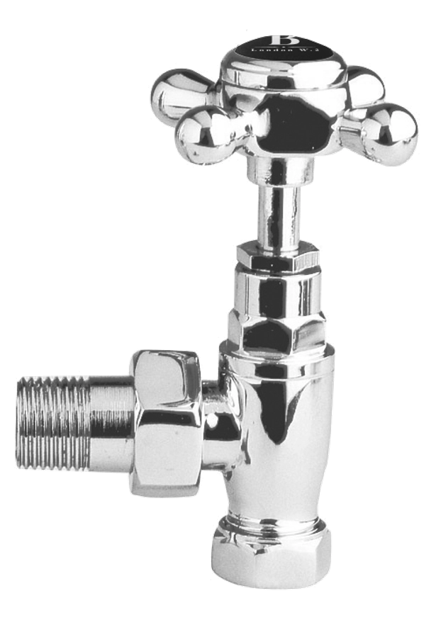 Bayswater Angled Crosshead Radiator Valve (Pair)