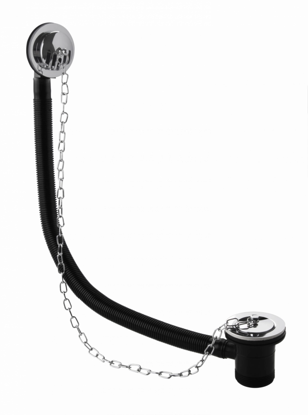 Bayswater bath plug and chain grilled