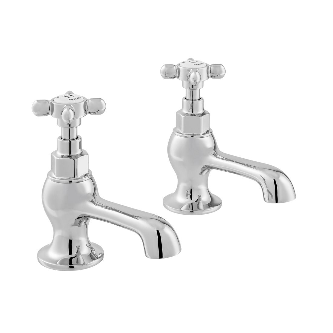 Vado Booth & Co. Axbridge Cross Basin Pillar Taps