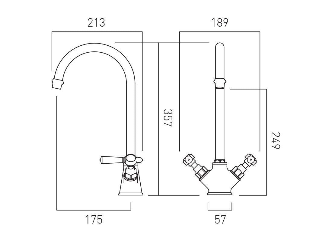 Booth & Co Axbridge Kitchen Mixer Tap