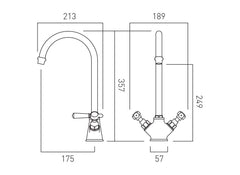 Booth & Co Axbridge Kitchen Mixer Tap