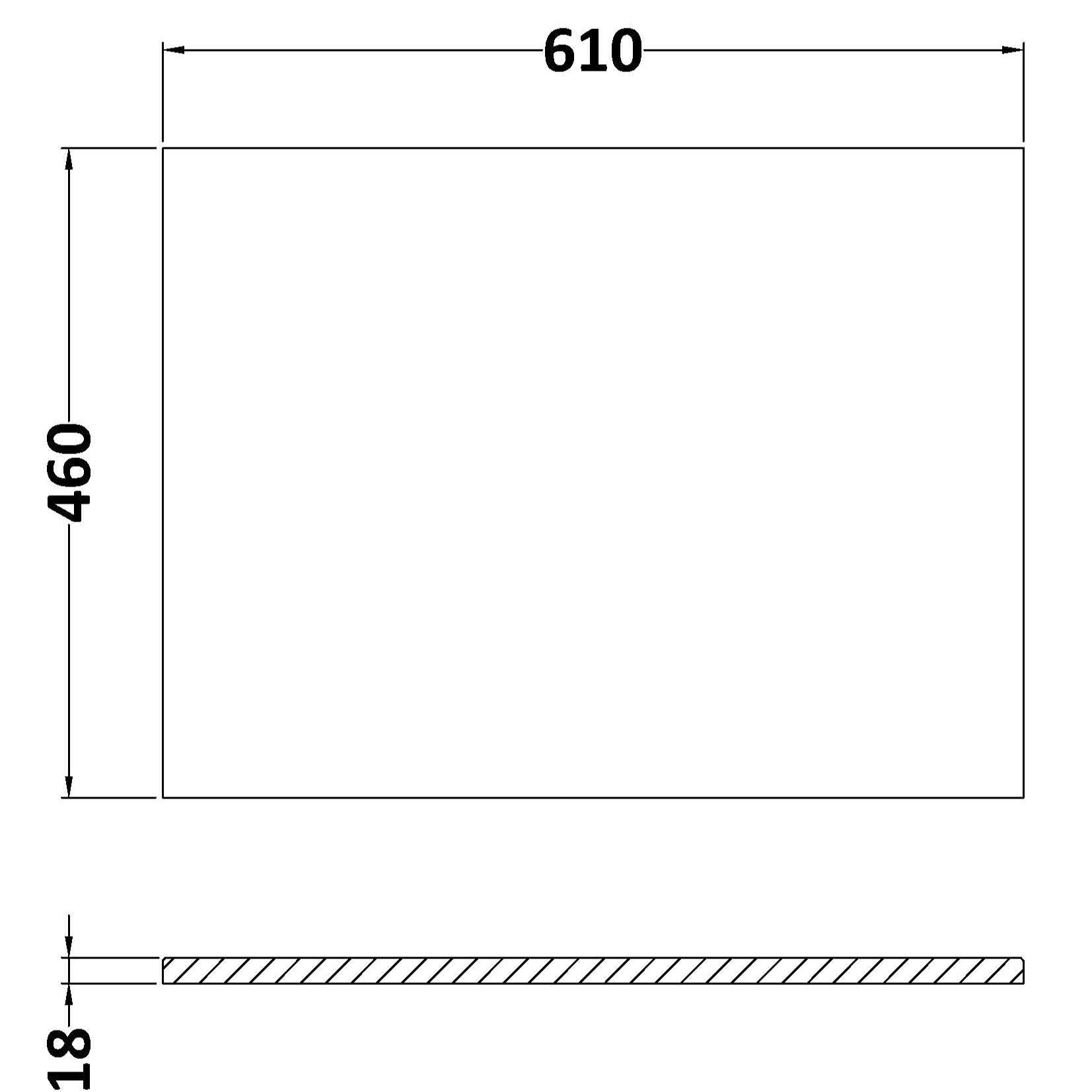 600 worktop dimensions