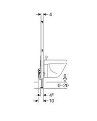 Geberit Duofix bidet frame 112cm