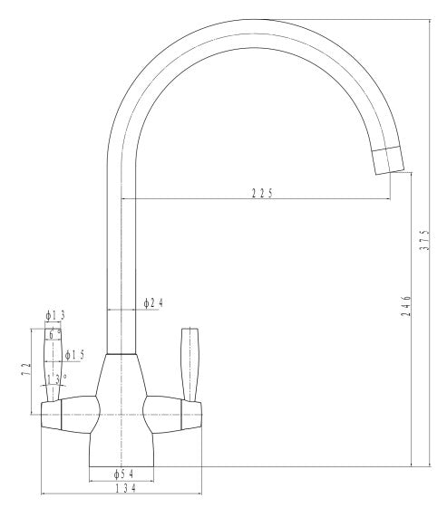 JTP Blink Stainless Steel Sink Mixer