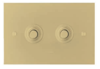 Aquadomo flush plate brushed brass