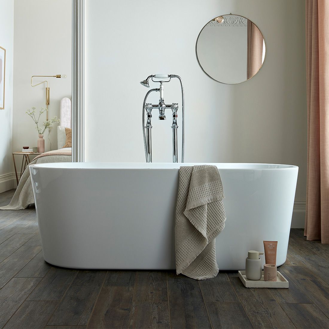 Vado Booth & Co. Axbridge Cross Freestanding Bath Shower Mixer
