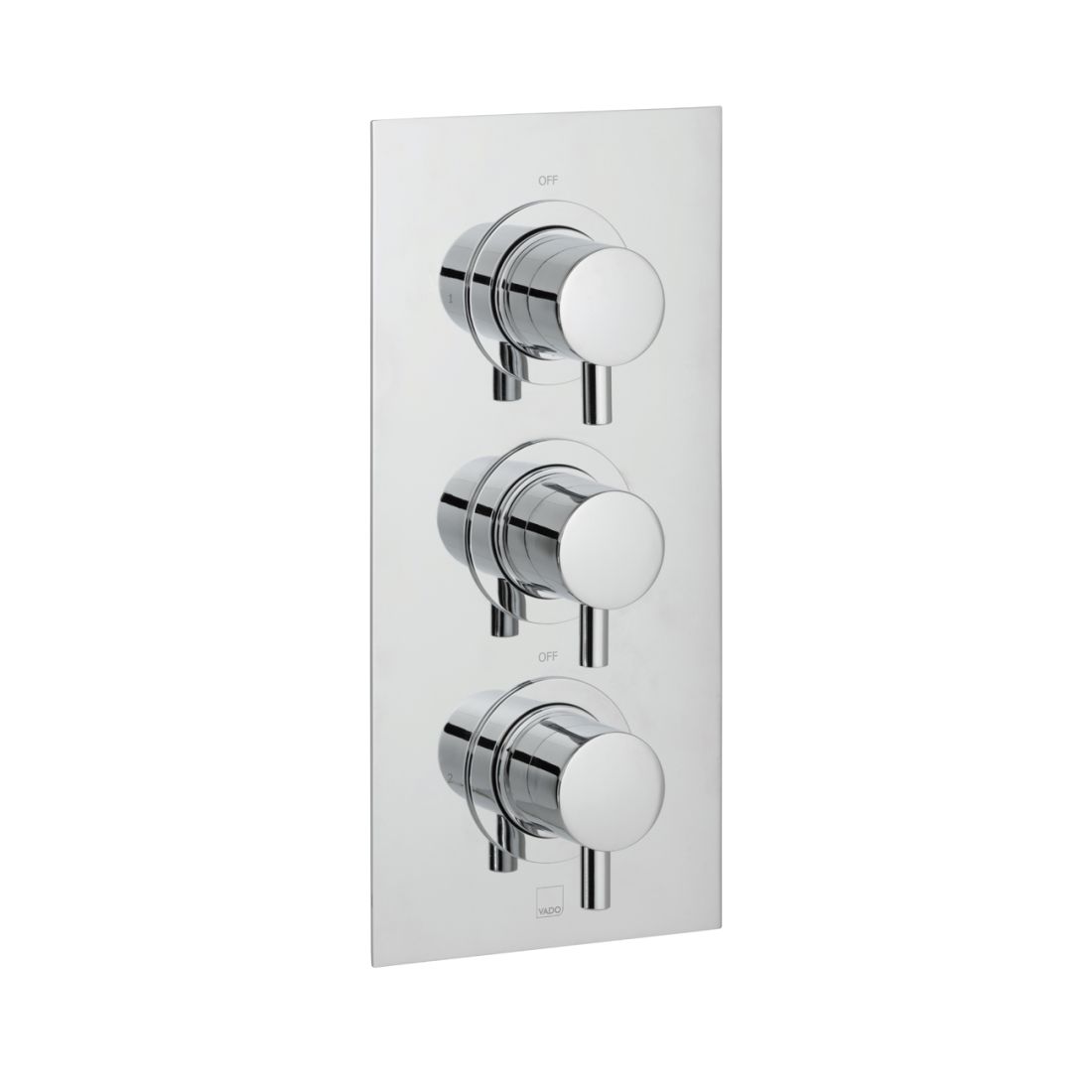 Vado DX Celsius 2 Outlet Thermostatic Shower Set with 3 Handle Valve