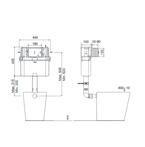 JTP Concealed Cistern