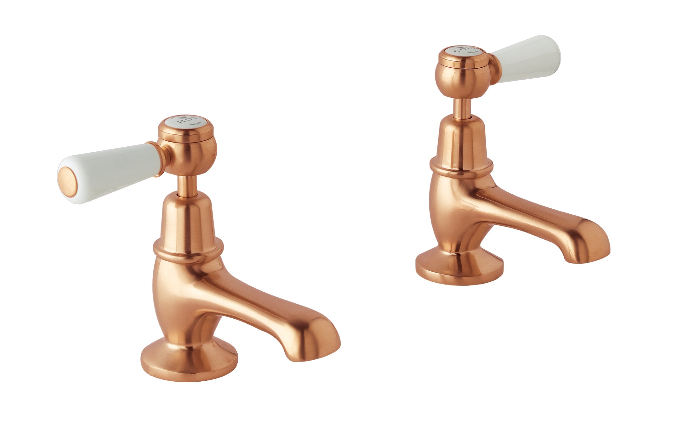 Victrion Lever Basin Pillar Taps