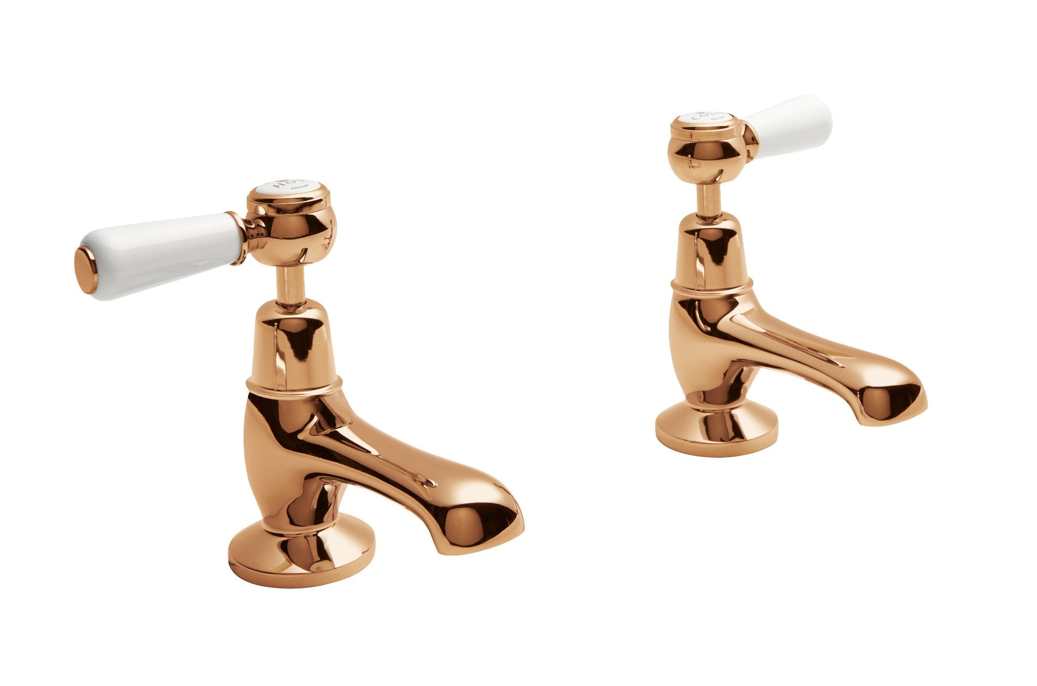 Victrion Lever Basin Pillar Taps