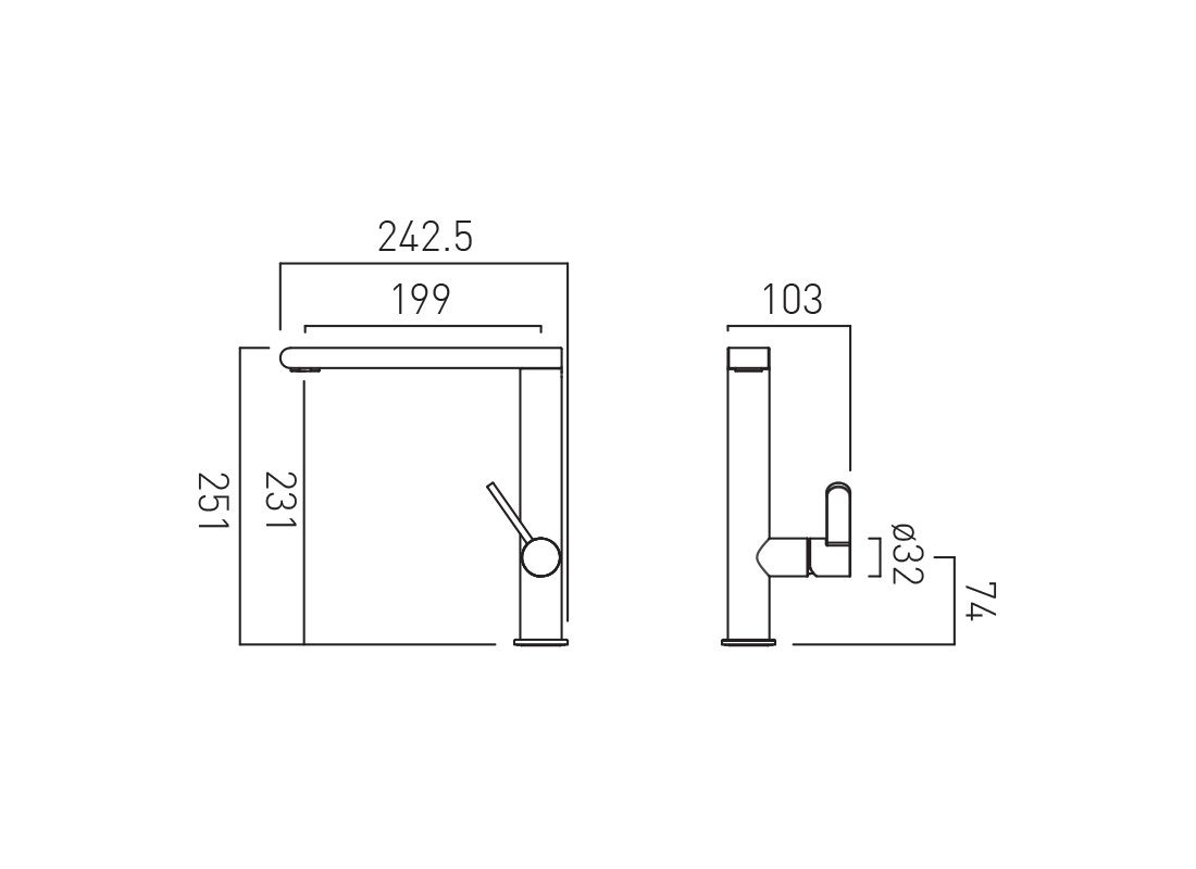Vado Ion Kitchen Mixer Tap