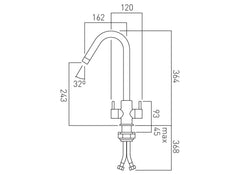 Vado Sky Kitchen Mixer