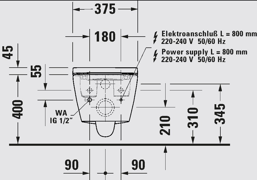 Duravit SensoWash D-Neo Compact Shower Toilet