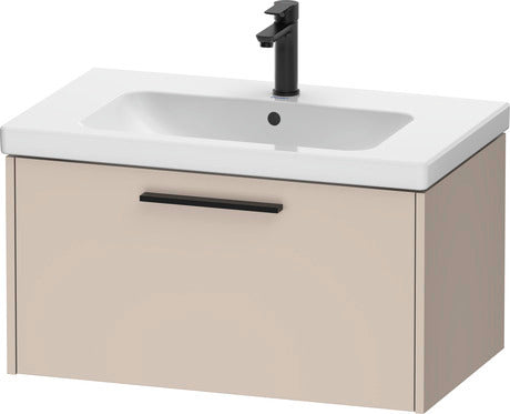 Duravit D-Code wall mounted vanity unit 800, 1 pull out compartment