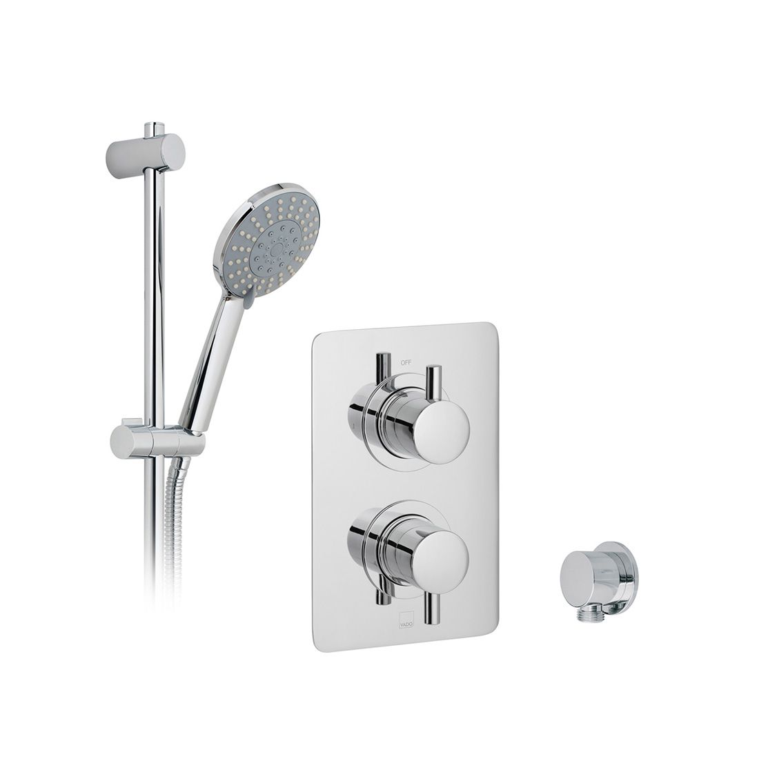 Vado DX Celsius Square 1 Outlet Thermostatic Shower Set