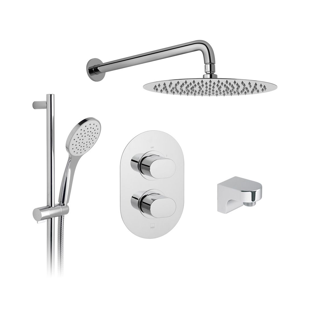 Vado DX Life 2 Outlet Thermostatic Shower Set with Slide Rail