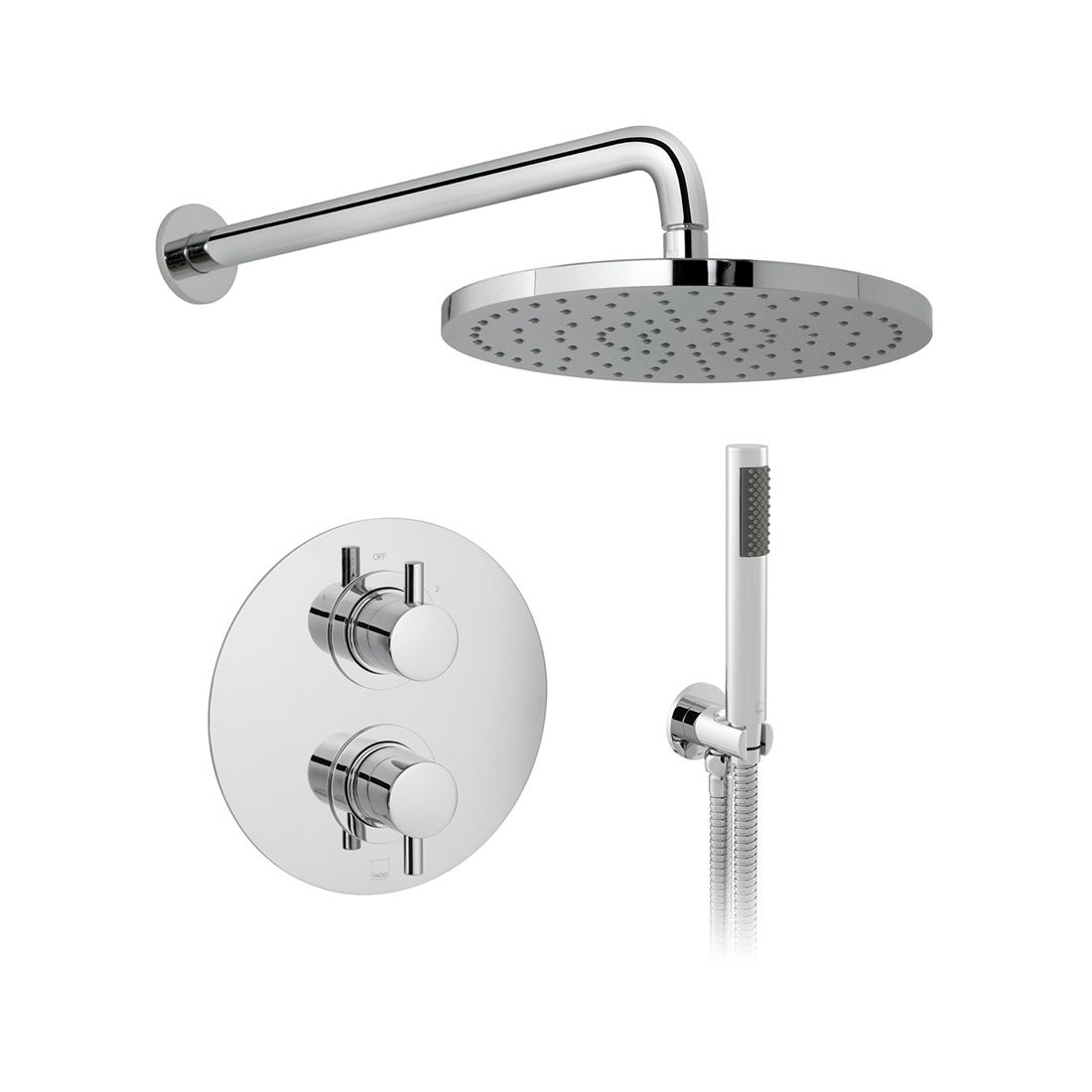 Vado DX Celsius 2 Outlet Thermostatic Shower Set with Mini Shower Kit