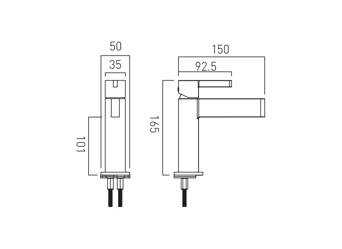 Vado Edit Mono Basin Mixer