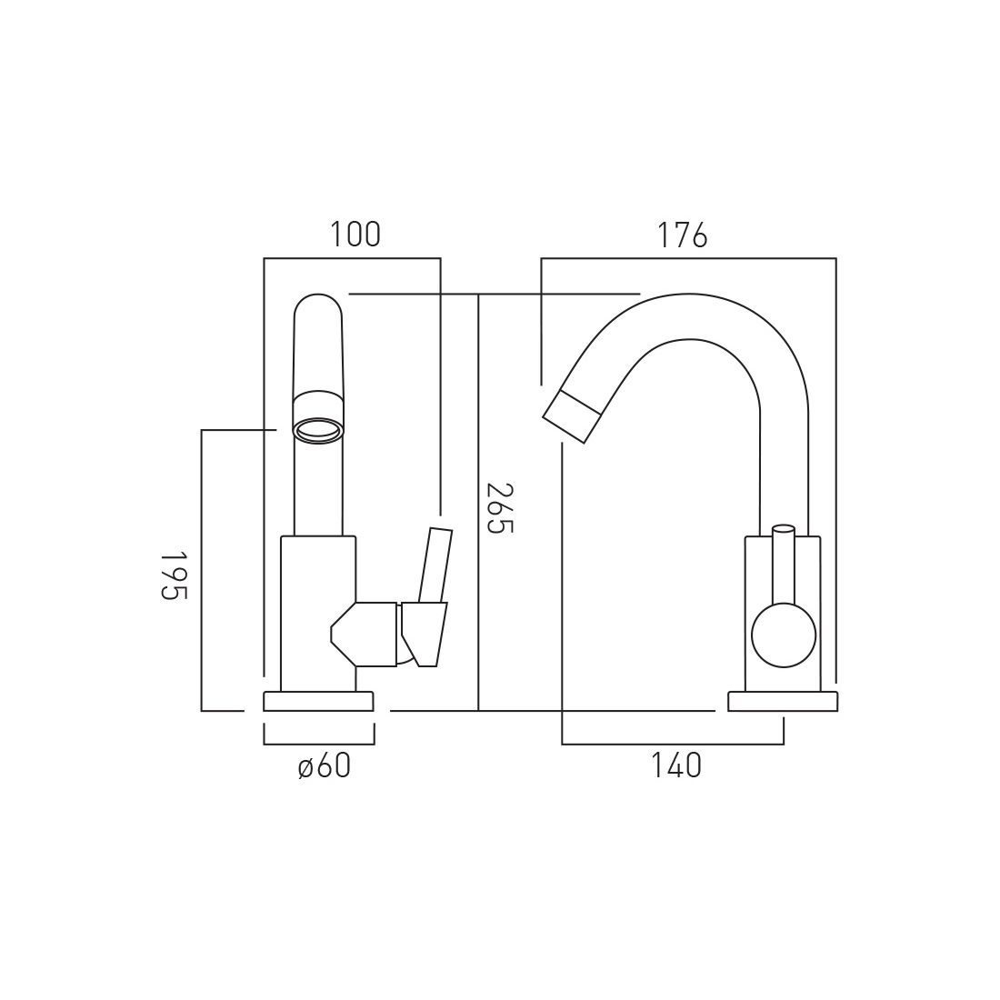 Vado Elements Air Kitchen Mixer