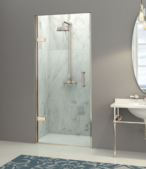 Matki Eauzone Hinged Door from Wall for Recess - Silver/Chrome