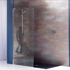 Matki Eauzone Wet Room Panel - Silver/Chrome