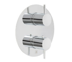 Jtp Florence Round Thermostatic Concealed 2 Outlet Shower Valve