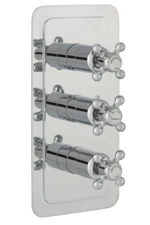 JTP Grosvenor Cross Thermostatic 3 Outlet  Shower Valve