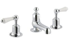 JTP Grosvenor Lever 3 Hole Deck Mounted Basin Tap