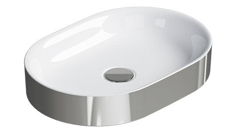 Catalano Zero 50 Sit On Basin -Silver and White