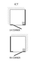 Matki Illusion Corner Door & Side Panel  (No tray)