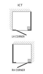 Matki Illusion Corner Door & Side Panel with integrated tray