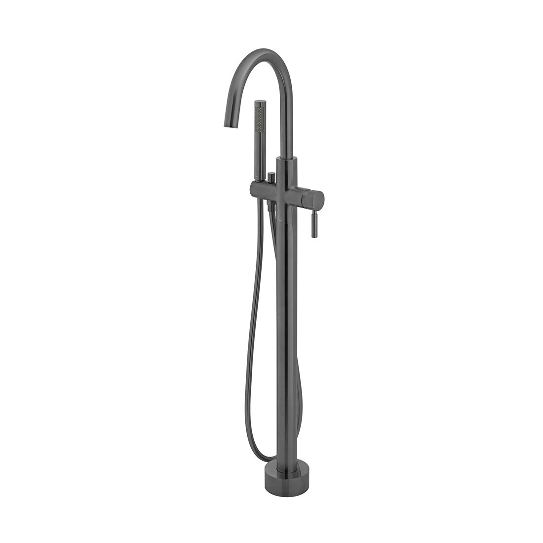 Brushed Black Origins floorstanding bath shower mixer