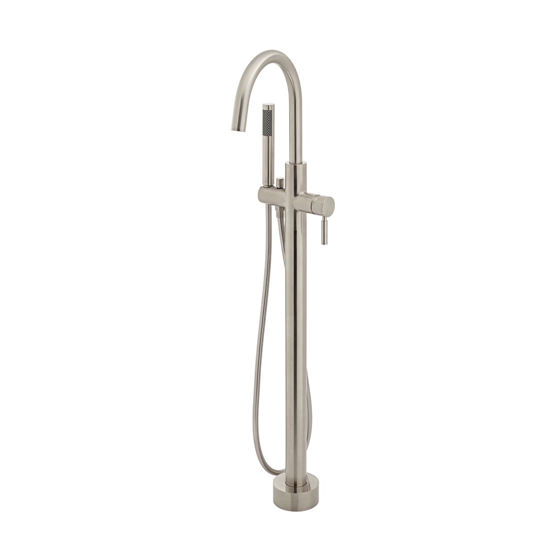 Brushed BNickel Origins floorstanding bath shower mixer