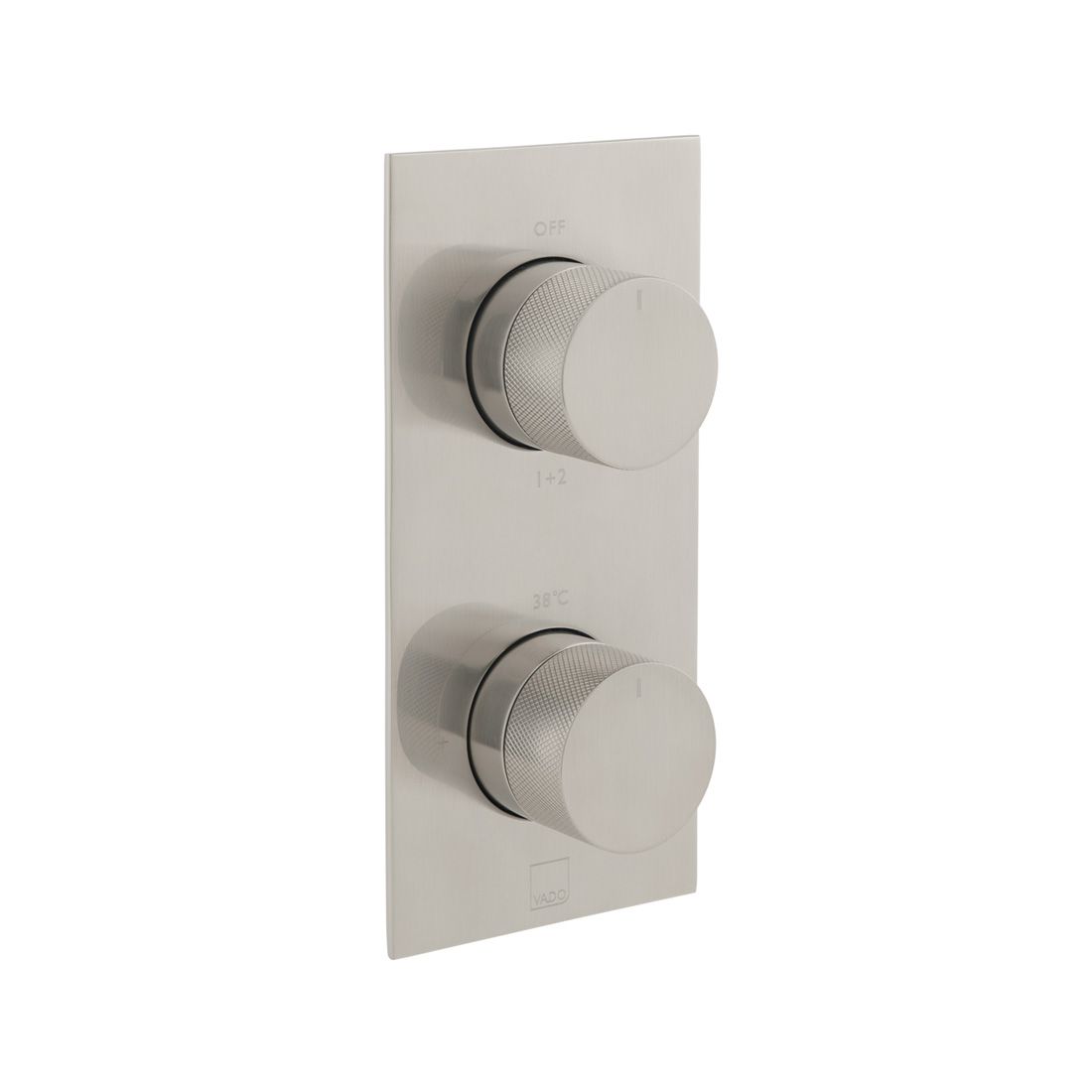 Vado Individual Knurled Accents 2 Outlet Shower Valve