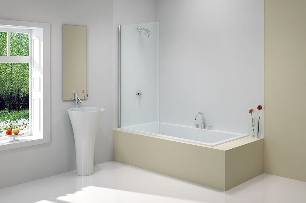 Merlyn Single Square Fixed Panel Bath Screen