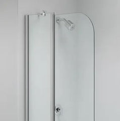 Merlyn 2 Panel Folding Curved Bath Screen