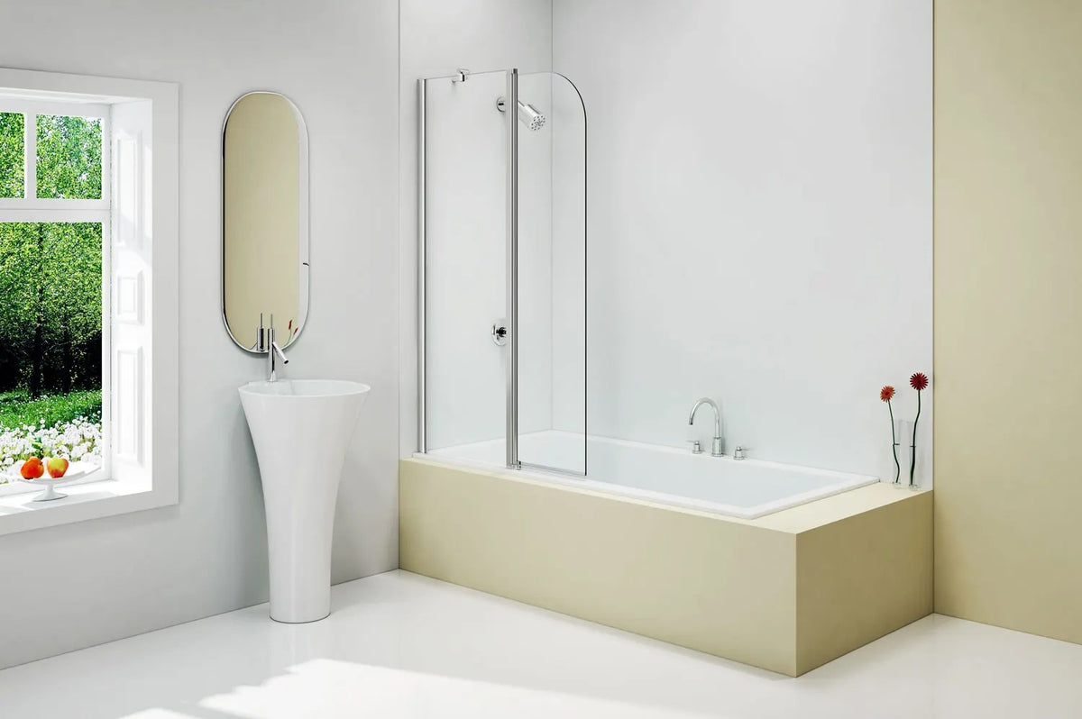 Merlyn 2 Panel Curved Bath Screen MB3C